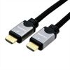 ROLINE 11.04.5851 :: HDMI High Speed Cable + Ethernet, M/M, black /silver, 2 m