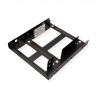 ROLINE 16.01.3008 :: HDD/SSD Mounting Adapter, 3.5 inch frame for 2x 2.5 inch HDD/SSD, metal, black