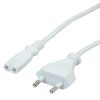 ROLINE 19.99.2091 :: VALUE Euro Power Cable, 2-pin, white, 3 m