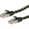 ROLINE 21.15.2185 :: S/FTP (PiMF) Patch Cord, Cat.6 (Class E), black/gold, 5 m