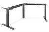 ASSMANN DA-90392 :: Height Adjustable Table Frame, 3-leg 120 degree, black