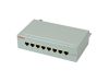 ROLINE 26.11.0304 :: Cat.5e (Class D) Wall Mount Patch Panel, 8 Ports, STP, grey