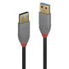 LINDY LNY-36753 :: Cable LINDY Anthra Line USB 3.2 Type A-A, M/M, 3m 