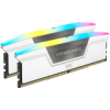 Corsair DDR5, 6000MT/s 32GB 2x16GB DIMM, Unbuffered, 36-44-44-96, Std PMIC, XMP 3.0, VENGEANCE RGB DDR5, 1.4V, white