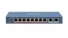 HIKVISION DS-3E0310HP-E :: 10 -портов суич, 8 -PoE порт 10/100 +2 x Gigabit uplink, Switch L2, Unmanaged, 60W, 300m