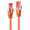 LINDY LNY-47805 :: Network Cable, Cat.6 S/FTP 250MHz, Copper, 27AWG, Orange, 0.3m