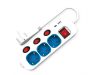 ROLINE 19.07.2344 :: Power Strip, 3-way, with individual on/off switches, 1x USB A, 1x USB C, 1.5 m