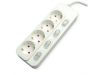 VALUE 19.99.0940 :: Power Strip, 4-way, with individual switches, white, 1.5 m