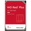 HDD NAS WD Red Plus 2TB CMR, 3.5'', 64MB, 5400 RPM, SATA, TBW: 180