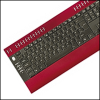 Saitek PK04AV :: Slimline Multimedia Keyboard, red