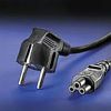 VALUE 19.99.1028 :: Power cable Shuko to 3-pin (Compaq)notebook plug, 1.8m, black