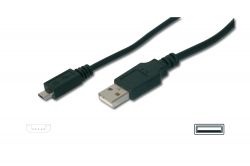 ASSMANN AK-300110-018-S :: USB 2.0 connection cable, type A - micro B, M/M, 1.8m, USB 2.0