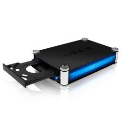 ICYBOX IB-550StU3S :: External enclosure for 5.25" SATA Blu-Ray/CD/DVD Drives and 3.5" HDDs