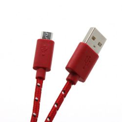 SBOX CP01-04-002R :: USB кабел, Type A - Micro B, M/M, червен, 1.0 м