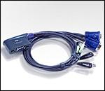 ATEN CS62US :: KVM Switch, 2x 1, USB, Audio, USB peripherals sharing