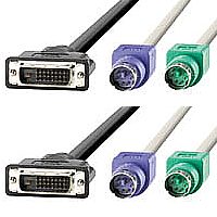 ROLINE 11.01.4755 :: ROLINE KVM-Cable DVI M+PS/2 -- DVI M+PS/2, 4.5m