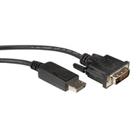 ROLINE 11.04.5610 :: ROLINE Cable, DisplayPort M - DVI M, 2m