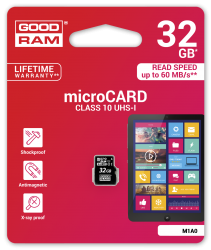 GOODRAM M1A0-0320R11 :: 32 GB MicroSD HC card, Class 10, UHS-1