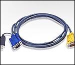 ATEN 2L-5202UP :: KVM Cable, HD15 M + USB type A M >> SPHD15 M, 1.8 m
