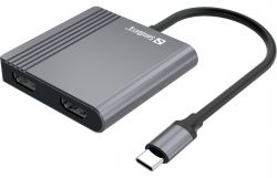 SANDBERG SNB-136-44 :: USB-C Dock 2xHDMI+USB+PD