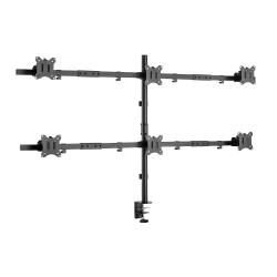 SBOX LCD-352/6-2 :: Стойка за плот, до 42kg, за 6x LCD 17-32“, черна