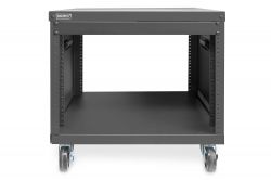 DIGITUS DN-48000 :: Universal 19-Inch Equipment Rack with Castors, 8U, black