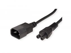 VALUE 19.99.1119 :: Power Cable IEC320/C14 Male - C5 Female, black, 1.8 m