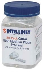 INTELLINET 790550 :: Modular Plugs Pro Line, Cat6A RJ45, 80-Pack
