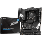 MSI PRO Z790-S WIFI , LGA 1700, INTEL Z790, 4xDDR5, Dual Channel DDR4 up to 7200+(OC)MHz, 3.0 x16 slot, 4x M.2 slots, 1x USB 3.2 Gen 2 (Type-C), 2x USB 3.2 Gen 1, 4x USB 2.0, 1x HDMI, 	4x EZ Debug LED, 2.5G LAN, 7.1 Audio, ATX, 3y