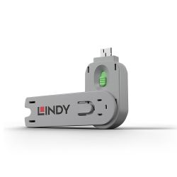 LINDY LNY-40621 :: USB Blocker USB A Port Security Key, green