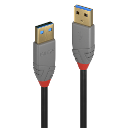 LINDY LNY-36753 :: Cable LINDY Anthra Line USB 3.2 Type A-A, M/M, 3m 