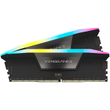 Corsair DDR5, 6400MT/s 32GB 2x16GB DIMM, Unbuffered, 32-40-40-84, Std PMIC, XMP 3.0, VENGEANCE RGB DDR5 Black Heatspreader, RGB LED, 1.4V, EAN:0840006602002