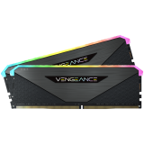 Corsair DDR5, 6000MT/s 64GB 2x32GB DIMM, Unbuffered, 30-36-36-76, Std PMIC, AMD EXPO, VENGEANCE RGB DDR5 Black Heatspreader, RGB LED, 1.4V