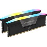 DDR5, 6400MT/s 64GB 2x32GB DIMM, Unbuffered, 32-40-40-84, Std PMIC, XMP 3.0, VENGEANCE RGB DDR5 Black Heatspreader, RGB LED, 1.4V EAN: 0840006664901