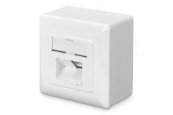 DIGITUS DN-9006-N :: Class E, wall outlet, cat.6, shielded, surface mount