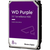 HDD Video Surveillance WD Purple 8TB CMR, 3.5'', 256MB, 5640 RPM, SATA, TBW: 180