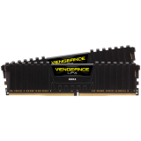 Corsair DDR4, 3200MHz 16GB 2x8GB Dimm, Unbuffered, 16-20-20-38, XMP 2.0, Vengeance LPX black Heatspreader, Black PCB, 1.35V