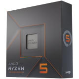 AMD CPU Desktop Ryzen 5 6C/12T 7600X (4.7/5.0GHz Boost, 38MB, 105W, AM5) box, with Radeon Graphics