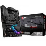 MSI MPG B550 GAMING PLUS, ATX, Socket AM4, AMD B550 Chipset, 4 DIMMs, Dual Channel DDR4 up to 4400+(OC)MHz, 1x PCIe 4.0/ 3.0 x16 slot, 2x M.2 slots, 2x USB 3.2 Gen 2 (1x Type-C), 2x USB 3.2 Gen 1, 1x HDMI, 1x DP, 1G LAN, 7.1 Audio, 3y warran