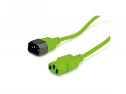 ROLINE 19.08.1523 :: POWER Cable Extension C13 / C14, Green, 1.8m