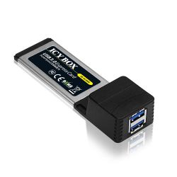 ICYBOX IB-AC605 :: ExpressCard to 2 external USB3