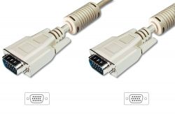 ASSMANN DK-310103-018-E :: VGA Cable, HD15 M - HD15 M, 1.8 m, ferrite cores