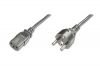 ASSMANN AK-440110-012-S :: Захранващ кабел, Schuko - C13, M/F, 1.2 м