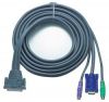 ATEN 2L-1601P :: KVM Cable, DB25 M >> 2x PS2 M + HD15 M, 1.8 m