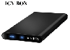 ICYBOX IB-266StUS-B :: Алуминиева комбинирана кутия за 2.5" SATA дискове, USB + eSATA