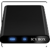 ICYBOX IB-266StUS-B :: External combo aluminium case for 2.5" SATA HDD, USB + eSATA