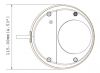 GEOVISION MDR1500-0N :: 1.3 Mpix, H.264 Mini Fixed Rugged Dome, 2.10 mm, Small Slot