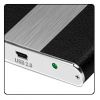ICYBOX IB-224StU-B :: Case for 2.5" SATA HDD, USB 2.0, Aluminum-Leatherette