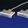 ROLINE 11.01.5118 :: Serial Link Cable, DB25 F - F, 1.8m, null modem