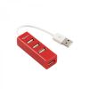 SBOX H-204R :: USB 2.0 хъб, 4 порта, червен